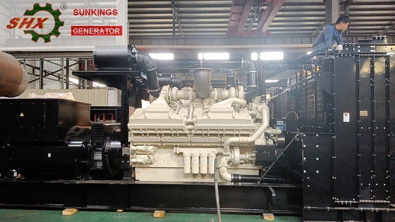 2MW ডিজেল উচ্চ ভোল্টেজ জেনারেটর 4.16kv কামিন্স জেনসেট