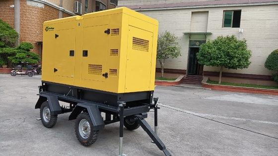 230V 500 কিলোওয়াট ট্রেলার ডিজেল জেনারেটর প্রোটেবল মোবাইল সুপার সাইলেন্ট পাওয়ার প্ল্যান্ট