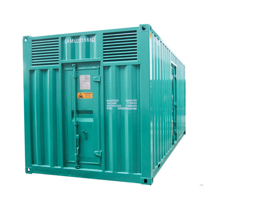 সাউন্ডপ্রুফ স্ট্যান্ডবাই ডিজেল জেনারেটর 2MW একক বিয়ারিং কামিন্স পাওয়ার স্টেশন